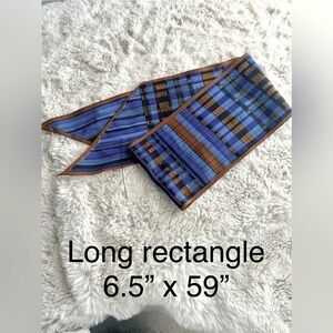 Lovely long tie scarf. Size 6.5” x 59”.